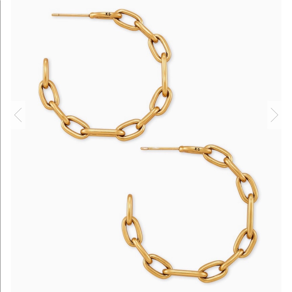 Kendra Scott Ryder Hoop Earrings (Vintage Gold)